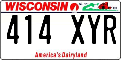 WI license plate 414XYR