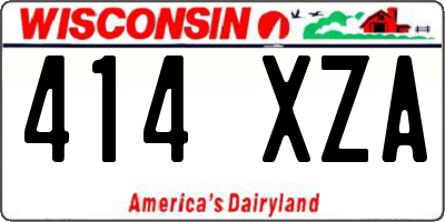 WI license plate 414XZA