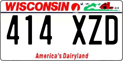 WI license plate 414XZD