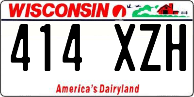 WI license plate 414XZH