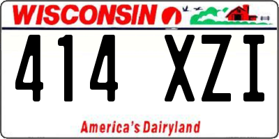WI license plate 414XZI