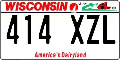 WI license plate 414XZL