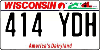 WI license plate 414YDH