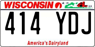 WI license plate 414YDJ