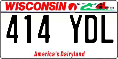 WI license plate 414YDL