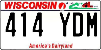 WI license plate 414YDM