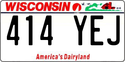 WI license plate 414YEJ
