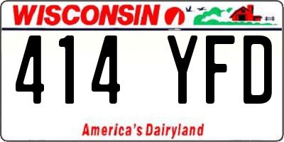WI license plate 414YFD
