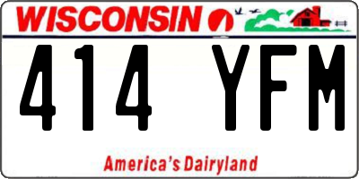 WI license plate 414YFM