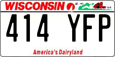 WI license plate 414YFP