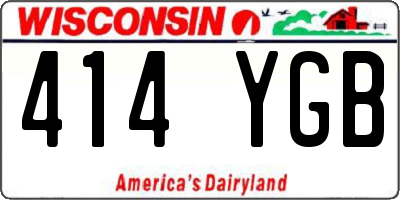 WI license plate 414YGB