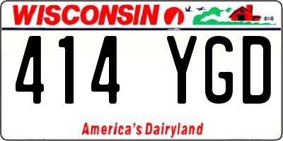 WI license plate 414YGD