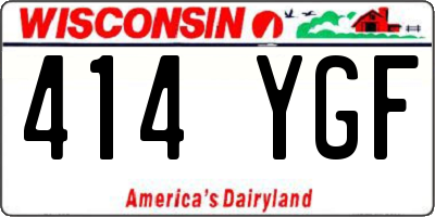 WI license plate 414YGF