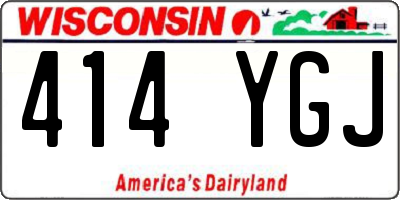 WI license plate 414YGJ
