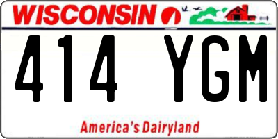 WI license plate 414YGM