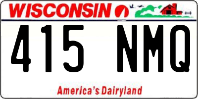WI license plate 415NMQ