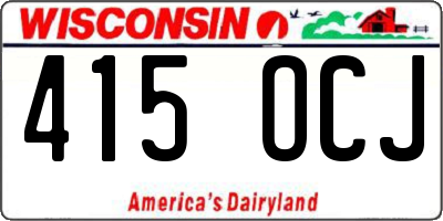 WI license plate 415OCJ