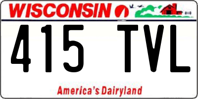WI license plate 415TVL