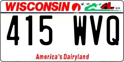 WI license plate 415WVQ