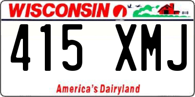 WI license plate 415XMJ