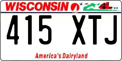 WI license plate 415XTJ