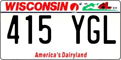WI license plate 415YGL