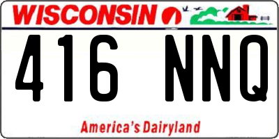 WI license plate 416NNQ