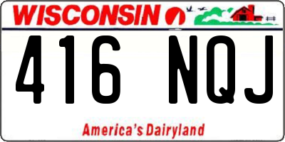 WI license plate 416NQJ