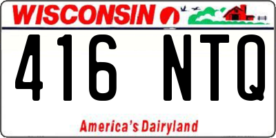 WI license plate 416NTQ