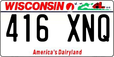 WI license plate 416XNQ