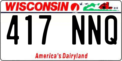 WI license plate 417NNQ
