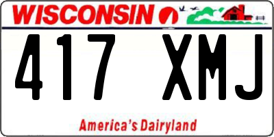 WI license plate 417XMJ