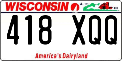 WI license plate 418XQQ