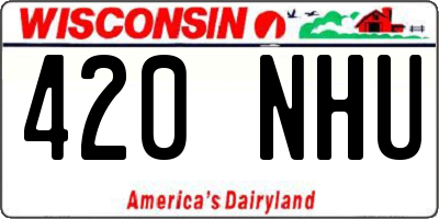 WI license plate 420NHU