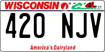 WI license plate 420NJV