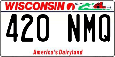 WI license plate 420NMQ