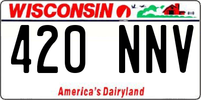 WI license plate 420NNV