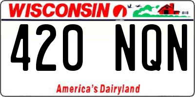 WI license plate 420NQN