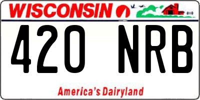 WI license plate 420NRB