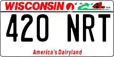 WI license plate 420NRT