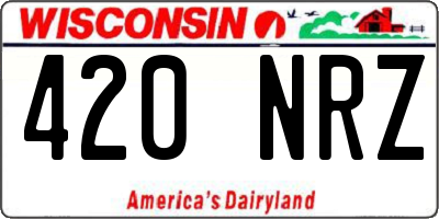 WI license plate 420NRZ