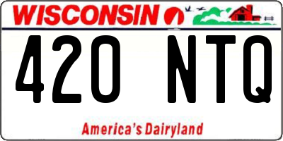 WI license plate 420NTQ