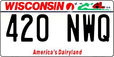 WI license plate 420NWQ