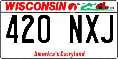 WI license plate 420NXJ