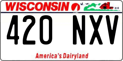 WI license plate 420NXV
