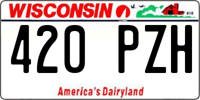 WI license plate 420PZH