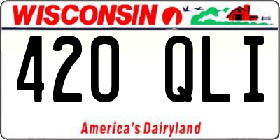 WI license plate 420QLI