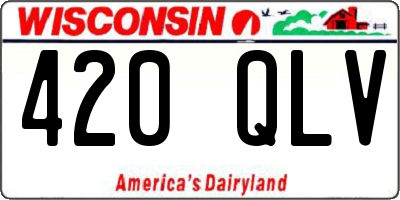 WI license plate 420QLV