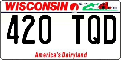 WI license plate 420TQD