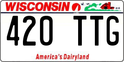 WI license plate 420TTG
